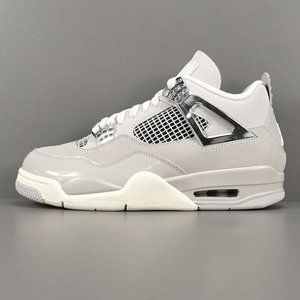 Air Jordan 4 Retro White Gray Basketball Shoes